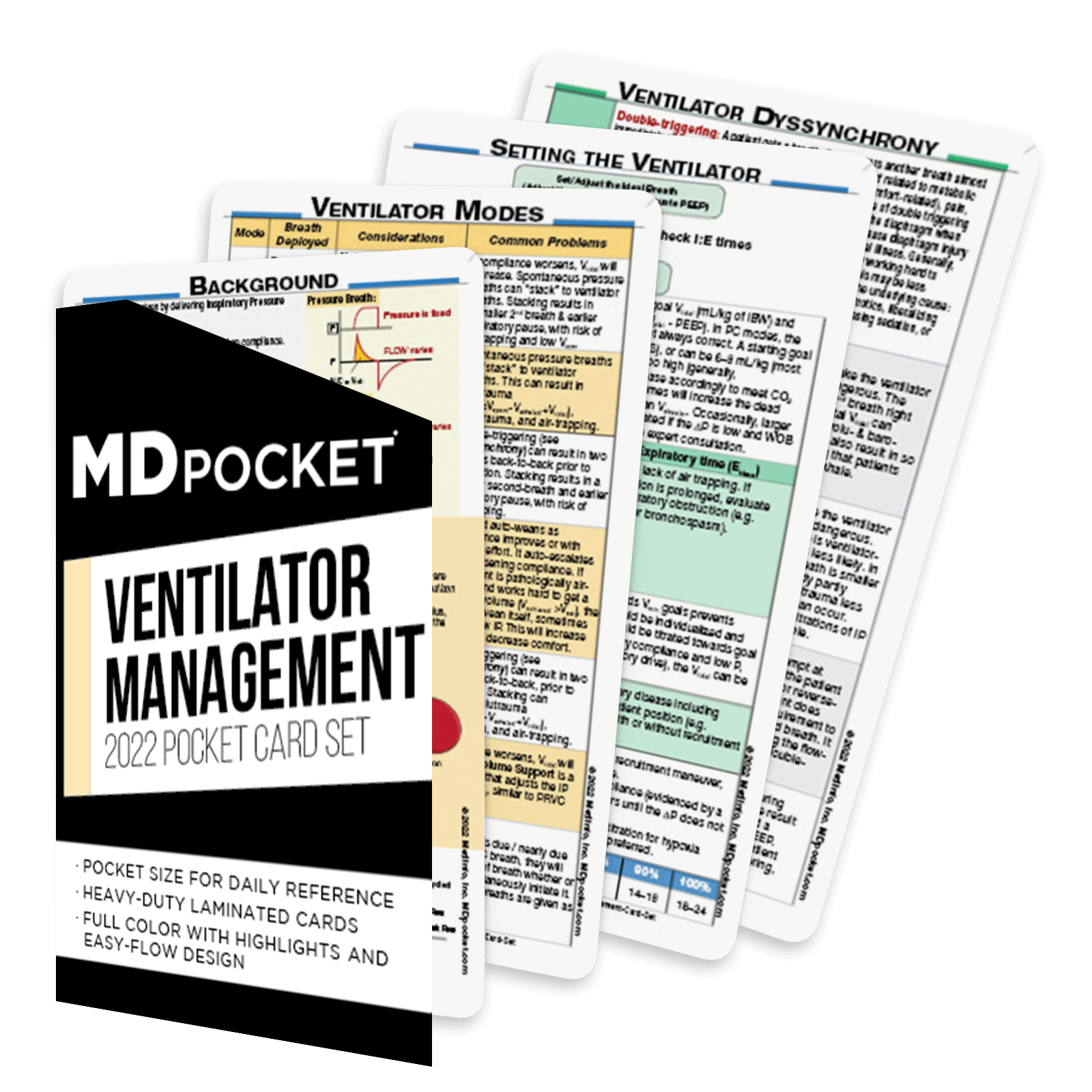 Mdpocket Ventilator Management Card Set